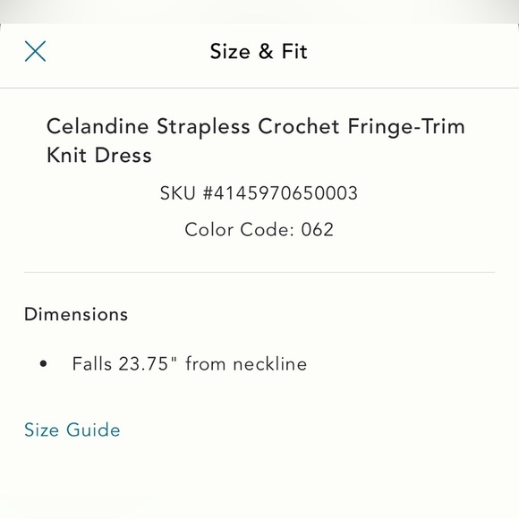 NWT new medium Anthropologie Celandine strapless crochet knit fringe dress pink - Picture 13 of 17